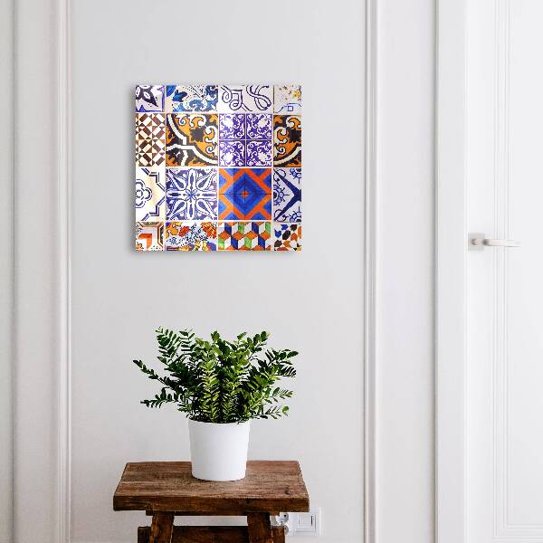 Key storage box Colorful tiles