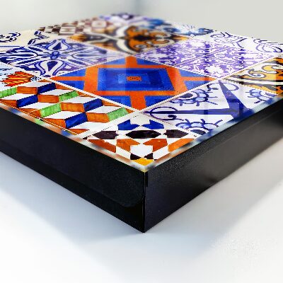 Key storage box Colorful tiles