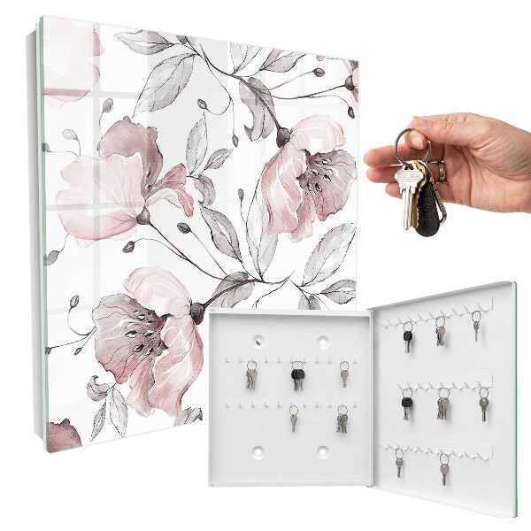 Key cabinet for wall Romantic pattern