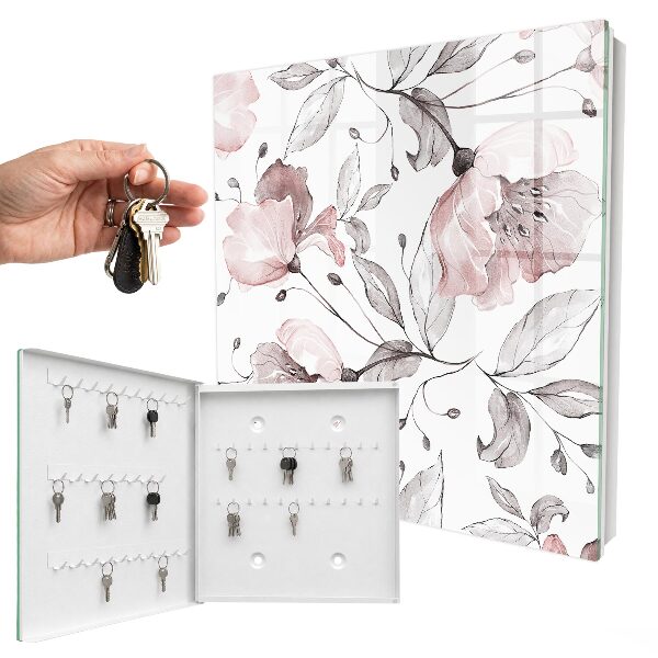 Key cabinet for wall Romantic pattern