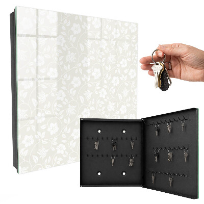 Key box Floral pattern