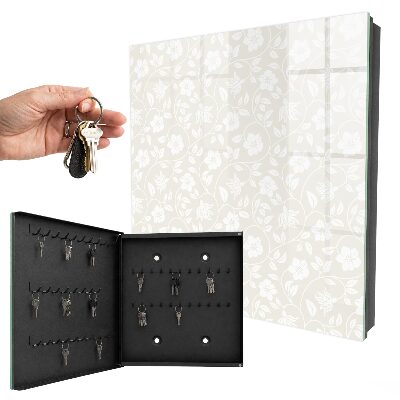 Key box Floral pattern