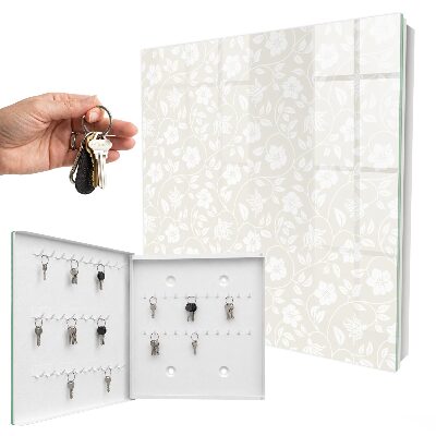 Key box Floral pattern