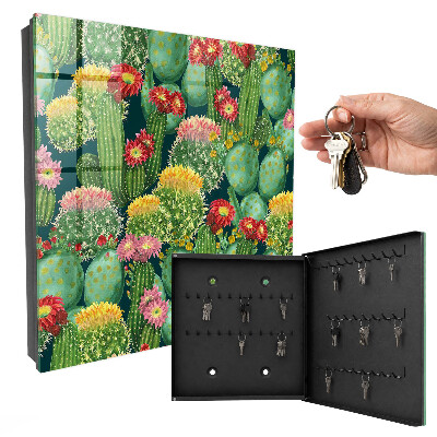 Key storage box Colorful garden