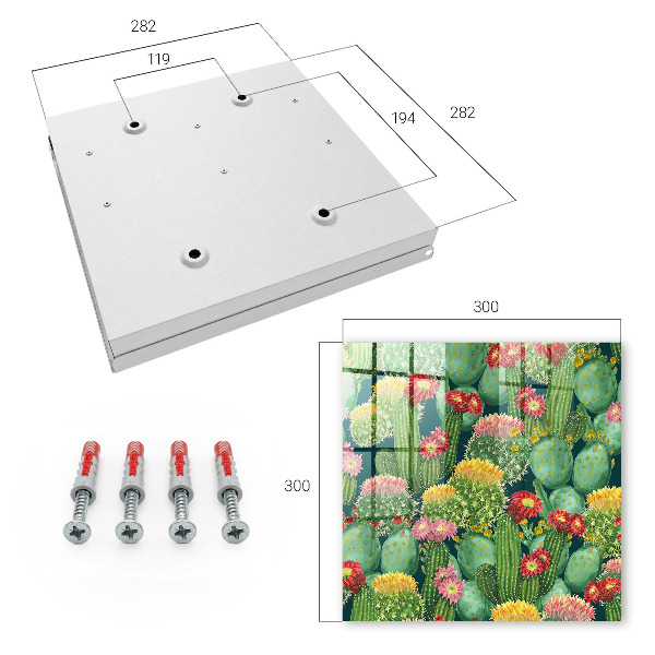 Key storage box Colorful garden