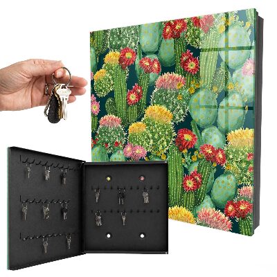 Key storage box Colorful garden