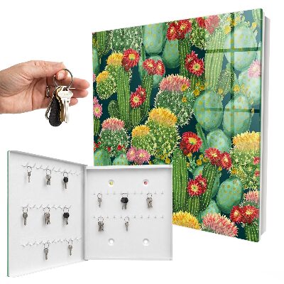 Key storage box Colorful garden