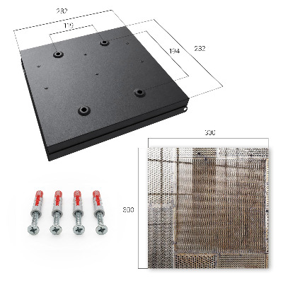 Key cabinet for wall Industrial pattern