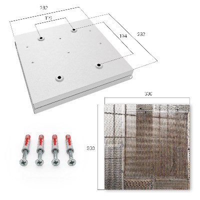 Key cabinet for wall Industrial pattern