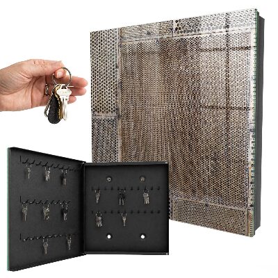 Key cabinet for wall Industrial pattern