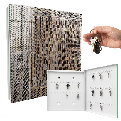 Key cabinet for wall Industrial pattern