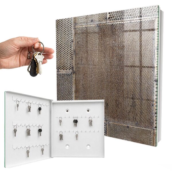 Key cabinet for wall Industrial pattern