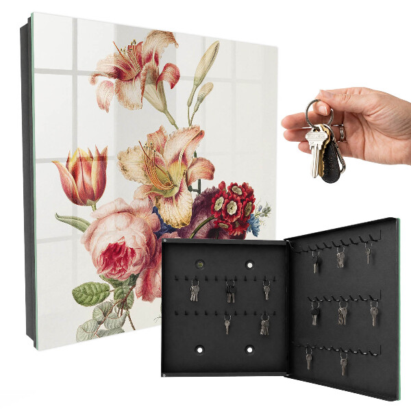 Key box Colorful flowers