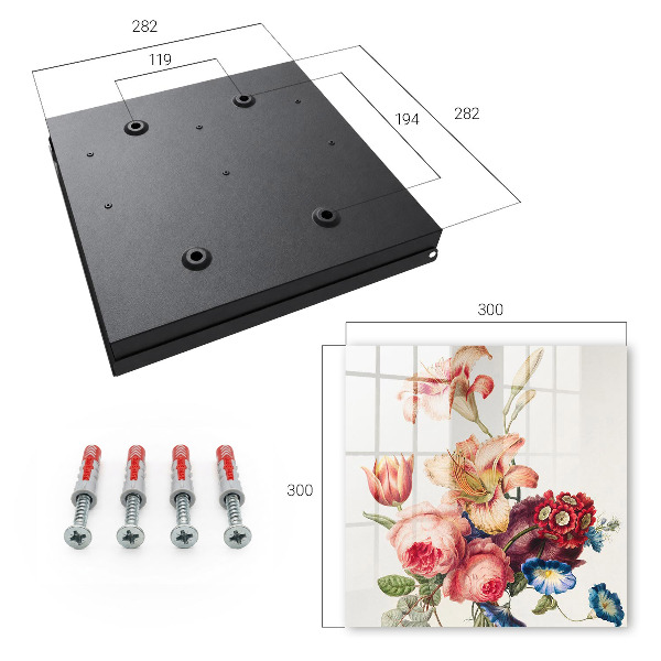 Key box Colorful flowers