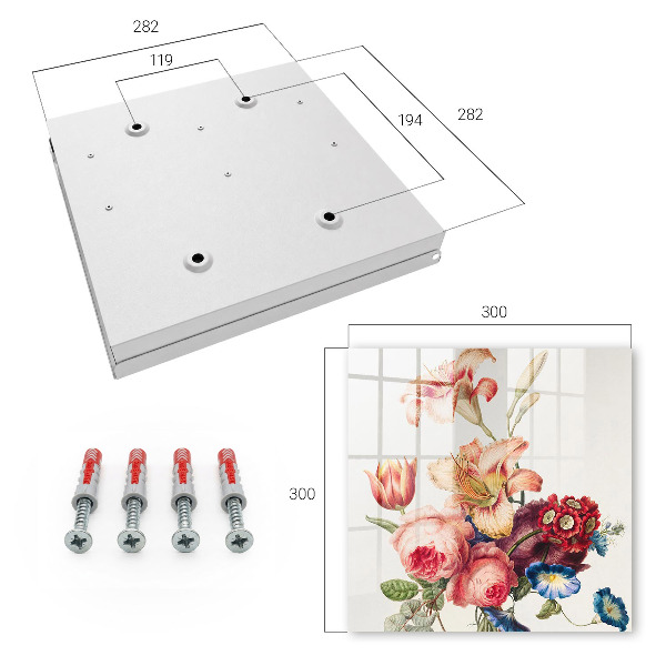 Key box Colorful flowers