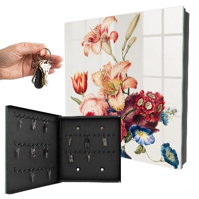 Key box Colorful flowers