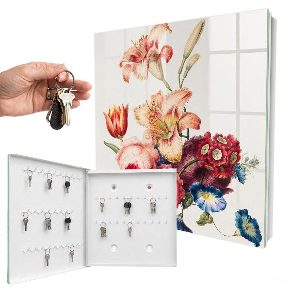 Key box Colorful flowers
