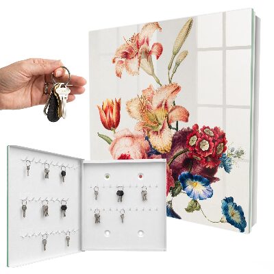 Key box Colorful flowers