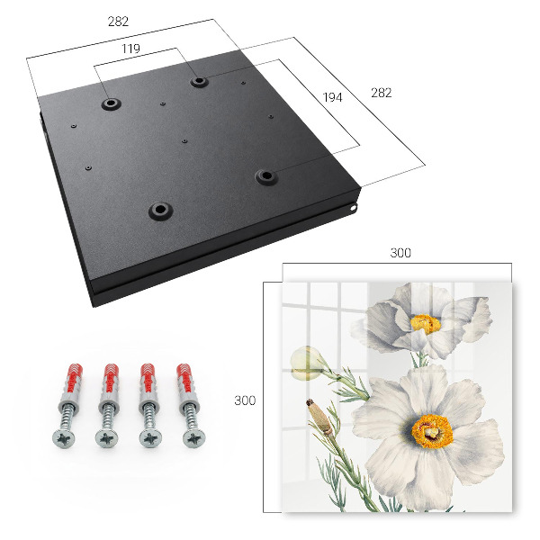 Key storage box Flowers of nature