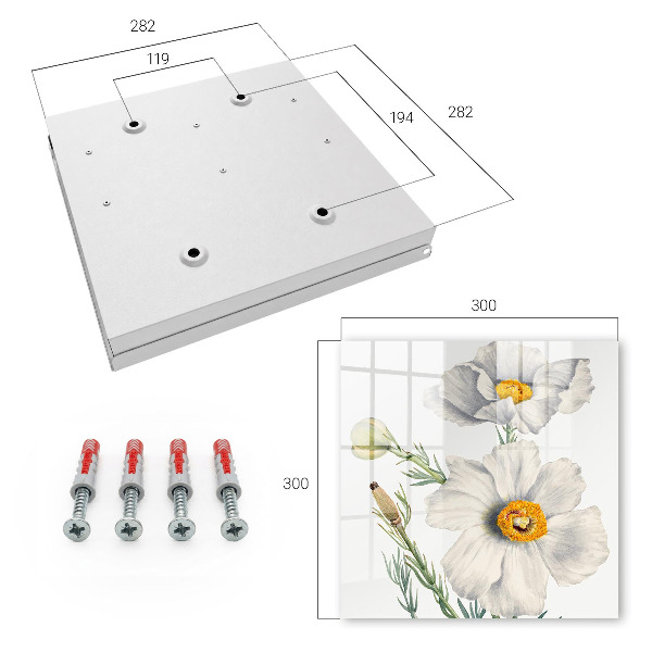 Key storage box Flowers of nature
