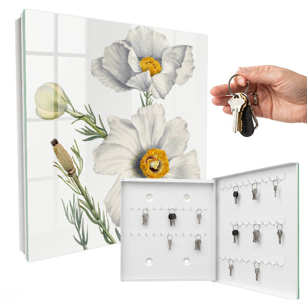 Key storage box Flowers of nature