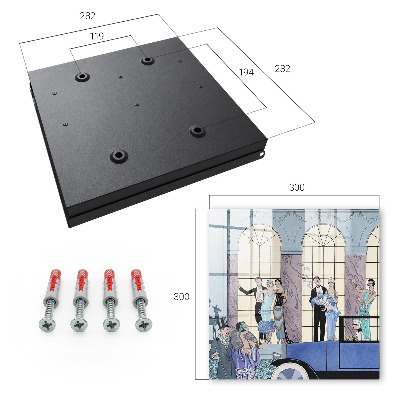Key cabinet for wall Blue side