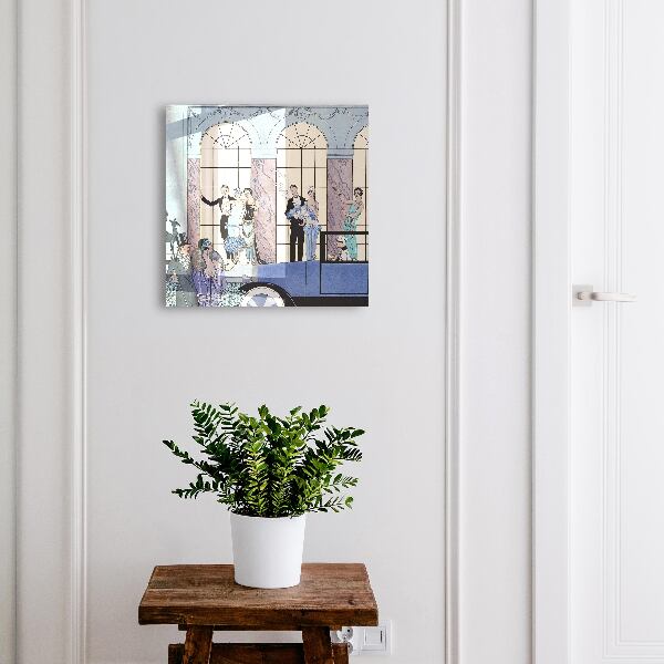 Key cabinet for wall Blue side