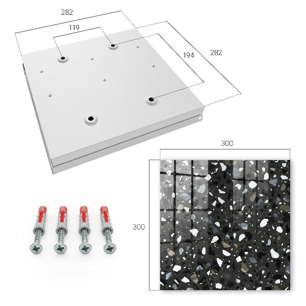 Key storage box Stylish mosaic