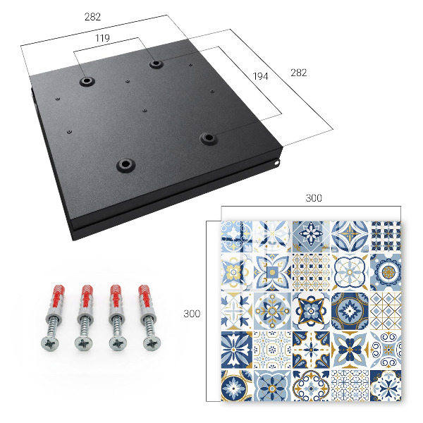 Key box Colorful tiles