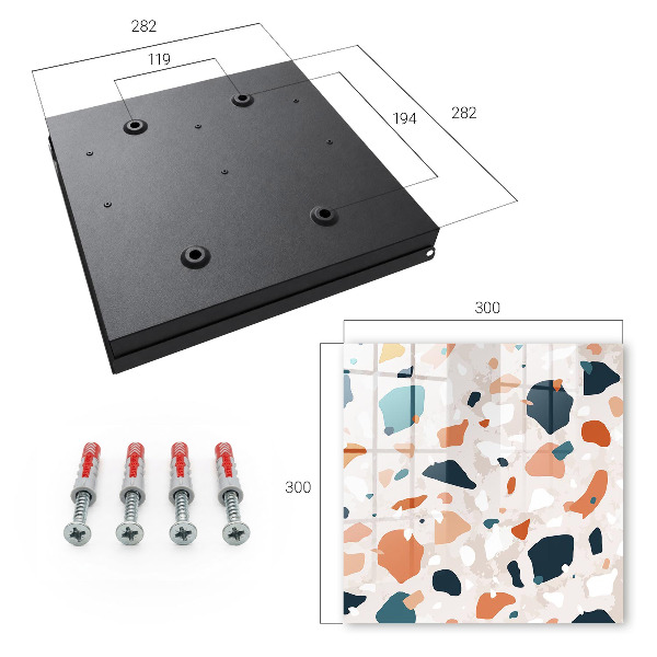Key cabinet for wall Chaos of colors