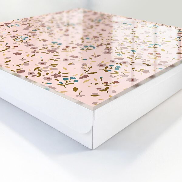 Key box Floral pattern