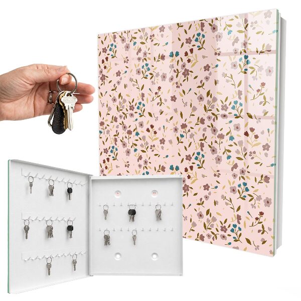 Key box Floral pattern