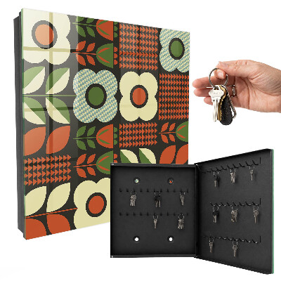 Key storage box Happy flowers