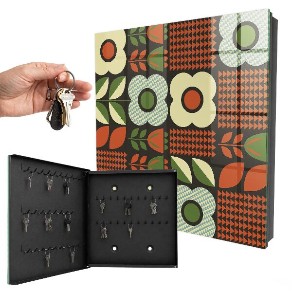 Key storage box Happy flowers