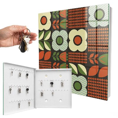 Key storage box Happy flowers