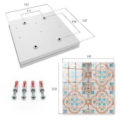 Key cabinet for wall Tile pattern