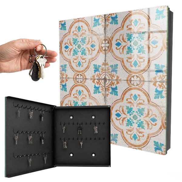 Key cabinet for wall Tile pattern