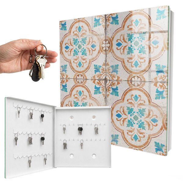 Key cabinet for wall Tile pattern