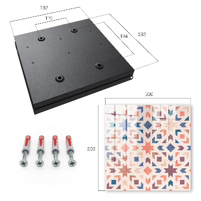 Key box Geometric pattern