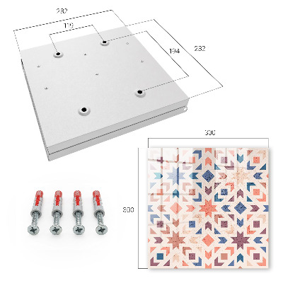 Key box Geometric pattern