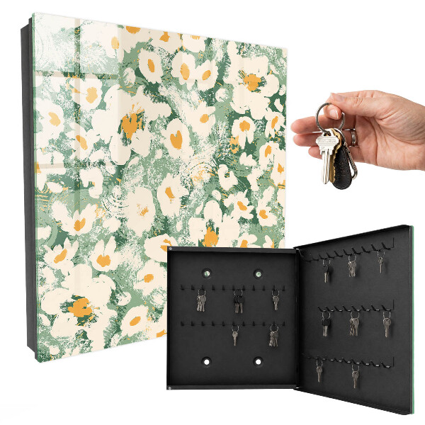 Key box Floral pattern