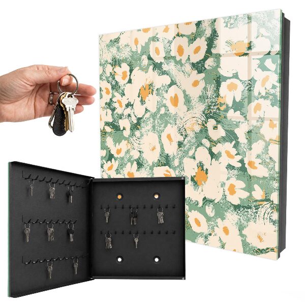 Key box Floral pattern