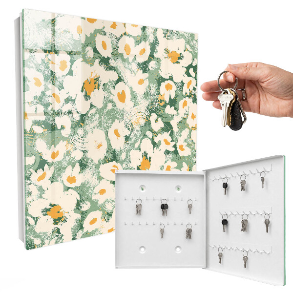 Key box Floral pattern