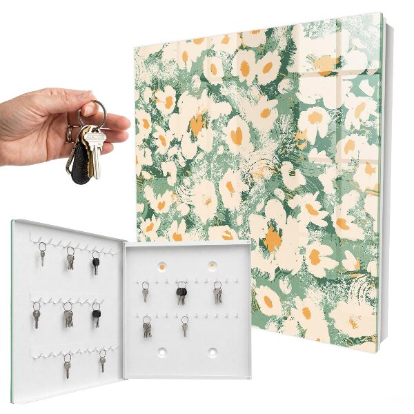 Key box Floral pattern