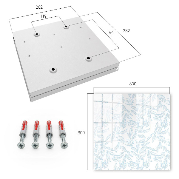 Key storage box Floral pattern