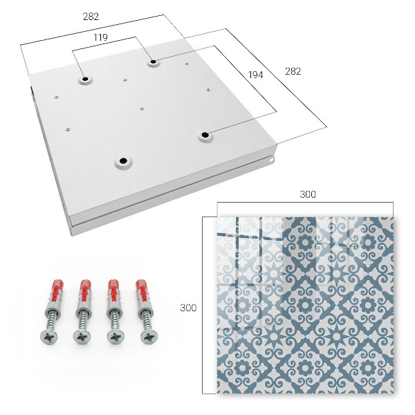 Key cabinet for wall Geometric elegance