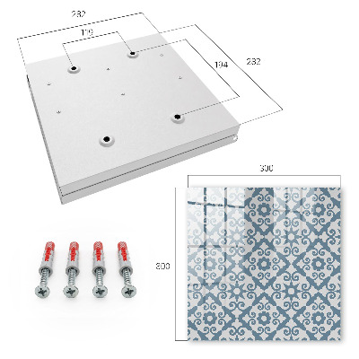 Key cabinet for wall Geometric elegance