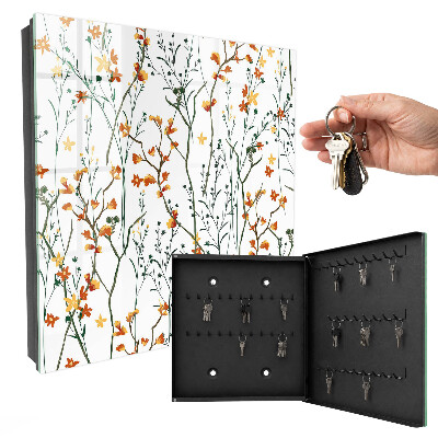 Key box Floral pattern
