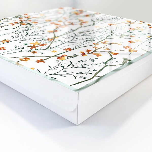 Key box Floral pattern