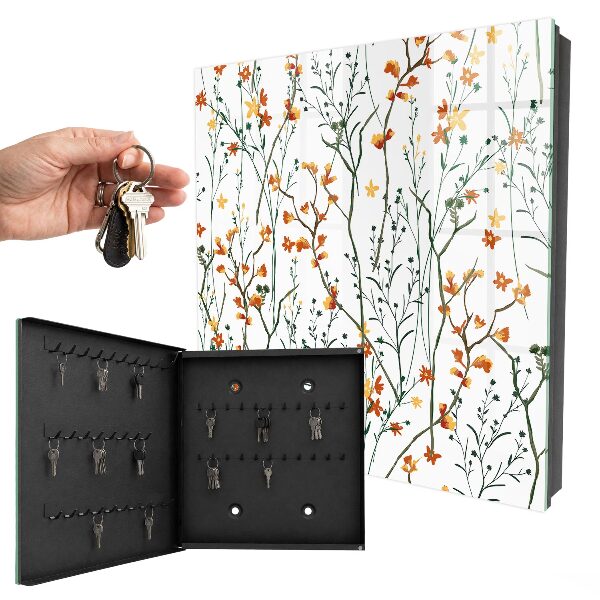 Key box Floral pattern